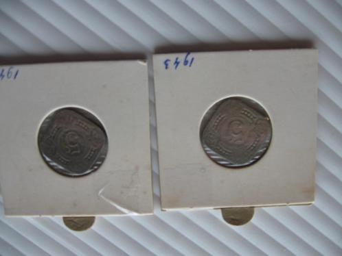 Twee vierkante stuivers, Postzegels en Munten, Munten | Nederland, Losse munt, 5 cent, Koningin Wilhelmina, Ophalen of Verzenden
