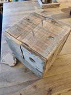 Houten Vogelhuisje - Kubus Model 18x18x18cm, Ophalen of Verzenden, Nieuw