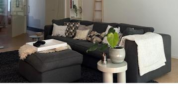 Mooi groot bankstel incl hocker 