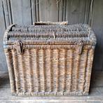 Oud brocante Frans rieten mandje mand perronmandje *Etage3*, Gebruikt, ., Ophalen of Verzenden, .