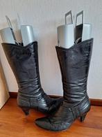 Zwarte laarzen van Manfield, Ophalen of Verzenden, Zo goed als nieuw, Zwart, Hoge laarzen