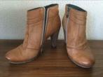 Enkellaarsjes cognackleur 36, Bruin, Lage of Enkellaarzen, Ophalen of Verzenden, Zo goed als nieuw