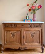 Antieke commode / dressoir marmer blad, Huis en Inrichting, Ophalen, Zo goed als nieuw, 25 tot 50 cm