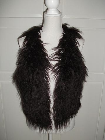 Eksept Shoeby nieuw mouwloos fake fur wijnrood vest L XL beschikbaar voor biedingen