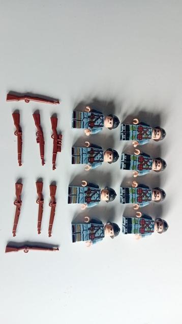 ww2 bricks 8 franse minifigures + wapens beschikbaar voor biedingen