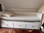 Hemnes Bedbank Uitschuifbaar, Ophalen, Eenpersoons, Wit, 80 cm