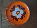 Vintage oranje bordje/schaal, Ophalen of Verzenden