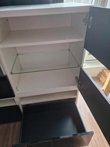Besta kast ikea hoogglans zwarte deuren - afbeelding 3