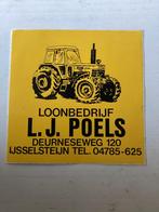 Sticker Loonbedrijf Poels IJsselsteijn, Verzenden, Zo goed als nieuw