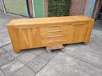 Dressoir massief eiken, Huis en Inrichting, Kasten | Dressoirs, Ophalen, Eikenhout, Zo goed als nieuw, 200 cm of meer