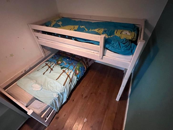 FLEXA Bed, Hout, Verstelbaar, 2 Lades - Ophalen!, Huis en Inrichting, Slaapkamer | Bedden, Gebruikt, Eenpersoons, 90 cm, 200 cm