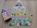 Djeco XXL puzzel prinsessentoren, Ophalen of Verzenden, 10 tot 50 stukjes, Zo goed als nieuw, 2 tot 4 jaar