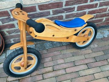 Houten loopfiets /zadelhoogte 34.0cm beschikbaar voor biedingen