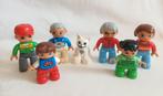Duplo poppetjes gezin met vader , moeder , opa & oma en poes, Ophalen of Verzenden, Zo goed als nieuw, Duplo