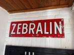 Oude Zebralin Emaille Reclamebord, Antiek en Kunst, Ophalen