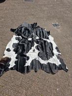 Koeienhuid/kleed, zwart wit, Huis en Inrichting, Ophalen of Verzenden, Zo goed als nieuw, 200 cm of meer, Echt leren koeienhuid