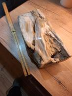 Gepolijst stuk versteend hout, Ophalen, Zo goed als nieuw