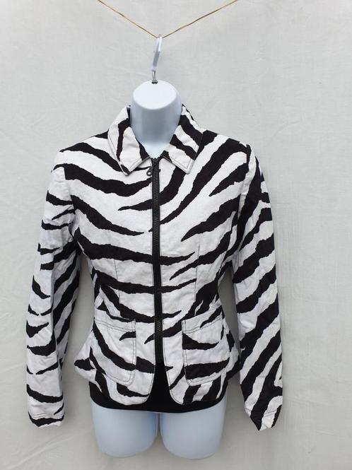 Leuke zwart witte zebra print damesjas. Mt 38. Merk City, Kleding | Dames, Jassen | Winter, Zo goed als nieuw, Maat 38/40 (M)