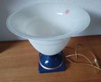 Tafellamp-Italiaanse vintage (Uplighter) lamp 70 s (gemerkt), Minder dan 50 cm, Gebruikt, Ophalen of Verzenden, Glas