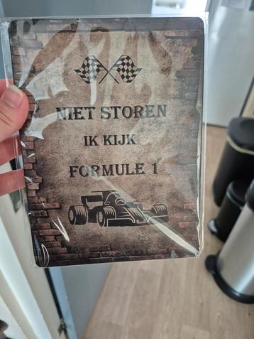 nieuw tekstbord niet storen ik kijk formule 1 beschikbaar voor biedingen