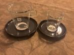 Nespresso Kopjes met Schotels - 2 Stuks, Huis en Inrichting, Keuken | Servies, Ophalen, Effen, Kop(pen) en/of Schotel(s), Glas