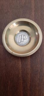 Vintage messing met zilver schaaltje met de letters FP., Antiek en Kunst, Antiek | Koper en Brons, Ophalen of Verzenden, Koper