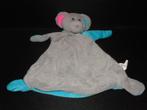 TOI TOYS MUIS BABY ANIMAL BLANKIE KNUFFELDOEKJE  VELOURS GRI, Ophalen of Verzenden, Nieuw, Overige typen