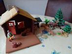 Playmobil blokhut met hertenfamilie, houthakker en meer, Kinderen en Baby's, Gebruikt, Ophalen of Verzenden