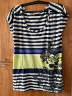 Didi. Maat L. Gestreept. T shirt. Dames. Blauw. wit., Blauw, Maat 42/44 (L), Ophalen of Verzenden, Zo goed als nieuw