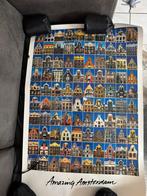 Amsterdamse gevels poster, Ophalen, Zo goed als nieuw, A1 t/m A3, Rechthoekig Staand