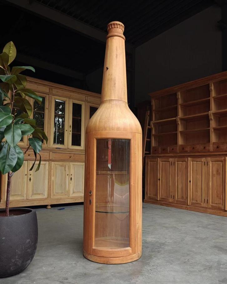 Superleuke Fles Kast | Drankenkast | Vitrinekast #671, Huis en Inrichting, Kasten | Vitrinekasten, 150 tot 200 cm, Minder dan 50 cm