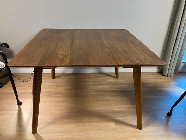 Mooie vierkante eettafel 120x120cm, als nieuw!, Huis en Inrichting, Tafels | Eettafels, Zo goed als nieuw, 100 tot 150 cm, 100 tot 150 cm