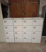 Mooie metalen lade/archiefkasten met 4 lades, Ophalen, Minder dan 50 cm, Gebruikt, Metaal