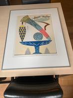 Lon Buttstedt Litho 'Food for Thought' Gesigneerd & Ingelijs, Ophalen of Verzenden