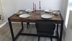 Houten Tafel - 130x80 cm zgan, Gebruikt, 100 tot 150 cm, Rechthoekig, 50 tot 100 cm