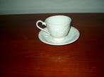 Kop en schotels Burleigh White Davenport servies, Huis en Inrichting, Keuken | Servies, Info@detagrijn.com, Overige materialen