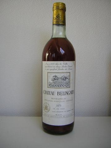 wijn 1975 Chateau Belingard Monbazilac Vin Des Dieux 50 Jaar beschikbaar voor biedingen