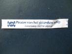 Scouting naambandje piraten v/h gezonkenschip - Lelystad., Ophalen of Verzenden, Zo goed als nieuw, Embleem, Speld of Insigne