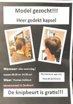 Modellen gezocht heren knippen