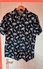 Nieuw XXL Zwart met wit Hawaii heren overhemd., Ophalen of Verzenden, Nieuw, Zwart, Overige halswijdtes