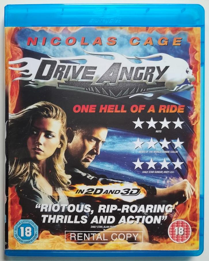 Drive Angry [2011] *3D & 2D, Cd's en Dvd's, Blu-ray, Zo goed als nieuw, Actie, 3D, Ophalen of Verzenden