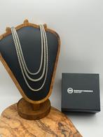 “TRIPLE MINI” ketting buddha to buddha 56CM “NIEUW”, Ophalen of Verzenden, Zo goed als nieuw, Zilver, Zilver