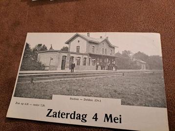 Station Delden kalenderkaartje uit 1912 beschikbaar voor biedingen