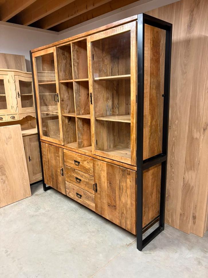 Buffetkasten mangohout - direct leverbaar - grote voorraad, Huis en Inrichting, Kasten | Buffetkasten, Nieuw, Ophalen of Verzenden