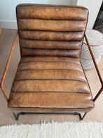 Vintage Leren Fauteuil, Huis en Inrichting, Fauteuils, Gebruikt, Ophalen of Verzenden, 50 tot 75 cm, Leer
