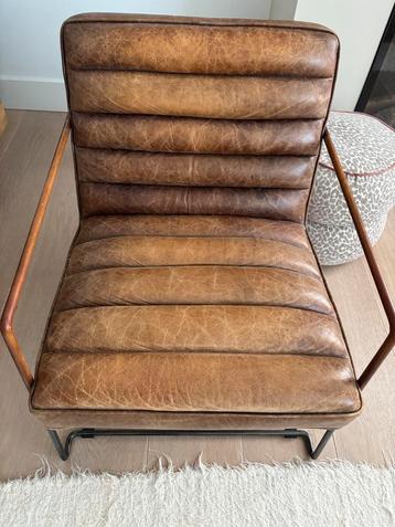 Vintage Leren Fauteuil beschikbaar voor biedingen