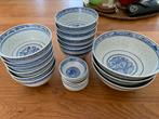 Vintage Chinees servies blauwe Draak doorzichtig, Ophalen