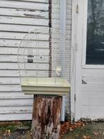 Mooie grote witte vogelkooi te koop, Ophalen, Zo goed als nieuw, Metaal, Vogelkooi