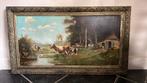 Prachtig schilderij, olieverf op doek., Antiek en Kunst, Verzenden