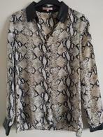 Slangenprint blouse, Solange, maat S, beige zwart, Ophalen of Verzenden, Zo goed als nieuw, Maat 36 (S), Zwart